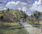 Camille Pissarro The highway painting